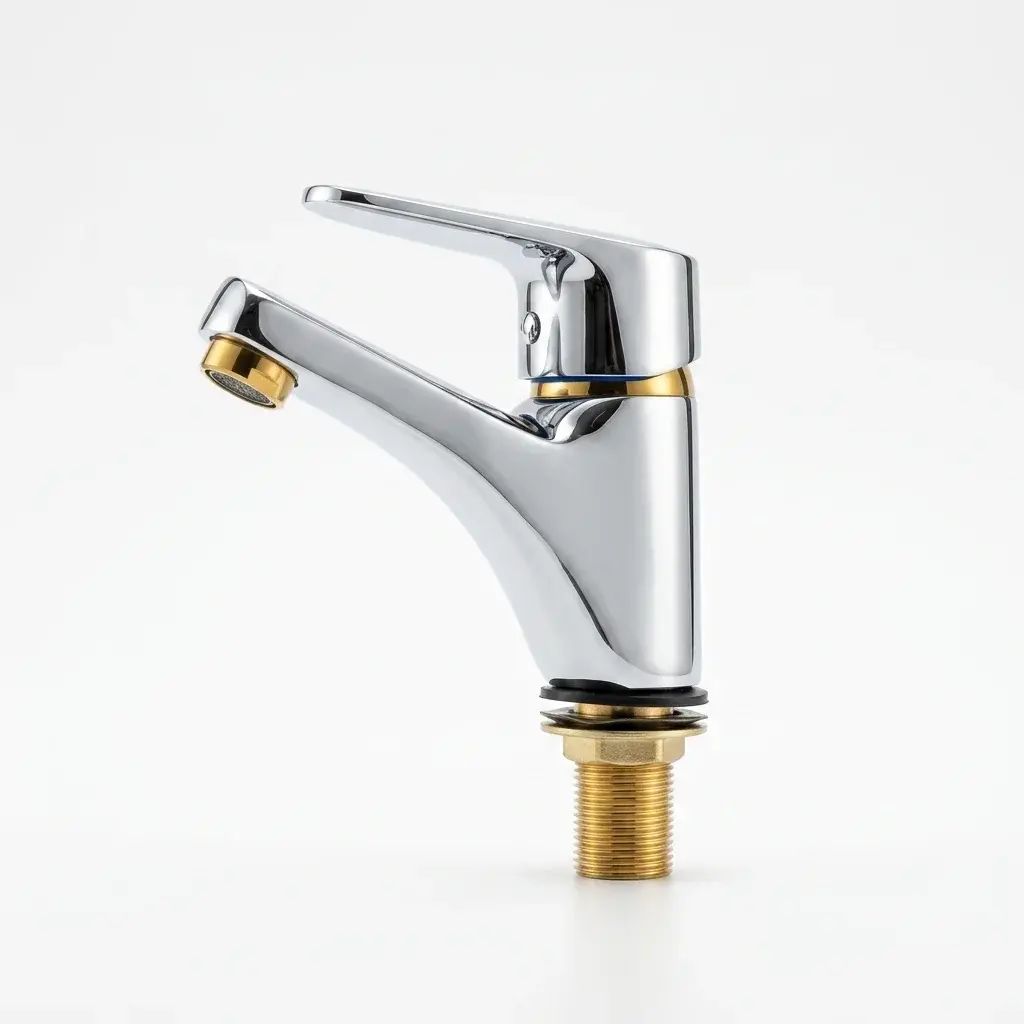 MONOMANDO LAVATORIO AGUA FRIA CROMO ORO MASTER