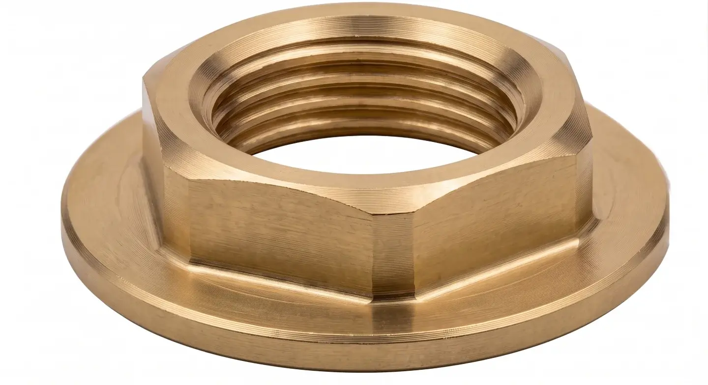 TUERCA PLANA DE AJUSTE BRONCE DE ½”