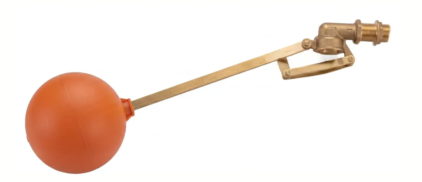FLOTADOR DE BRONCE DE 1/2 “ CON BOYA PVC VARILLA PLANA